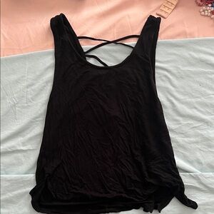 Women's Black Sleeveless Top
